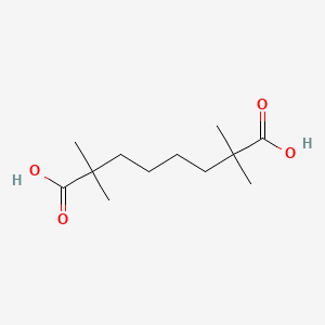 molecular formula C12H22O4 B11999267 2,2,7,7-Tetramethyloctanedioic acid CAS No. 16386-99-5