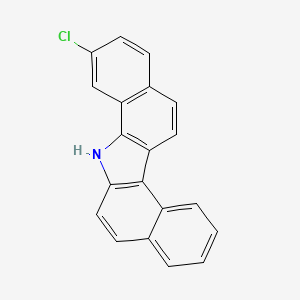 molecular formula C20H12ClN B1199929 7H-Dibenzo(a,g)carbazole, 9-chloro- CAS No. 21075-05-8