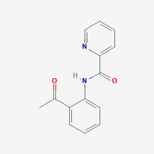 molecular formula C14H12N2O2 B11999291 N-(2-acetylphenyl)pyridine-2-carboxamide 
