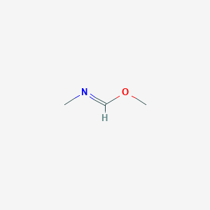 molecular formula C3H7NO B1199938 Methanimidic acid, N-methyl-, methyl ester CAS No. 3619-30-5
