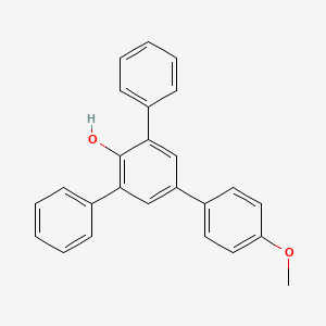 molecular formula C25H20O2 B11999402 4-(4-methoxyphenyl)-2,6-diphenylphenol CAS No. 6863-50-9