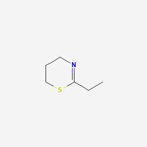 molecular formula C6H11NS B11999407 4H-1,3-Thiazine, 5,6-dihydro-2-ethyl- CAS No. 28221-31-0