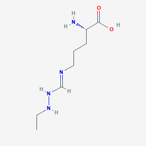 (2S)-2-amino-5-[(2-ethylhydrazinyl)methylideneamino]pentanoic acid