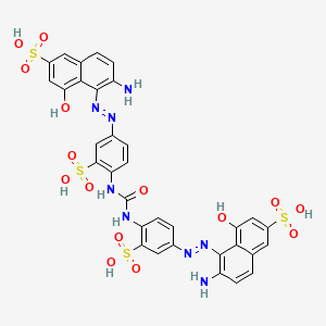 molecular formula C33H26N8O15S4 B1199942 Direct red 75 free acid CAS No. 25255-10-1
