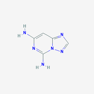 molecular formula C5H6N6 B119995 [1,2,4]Triazolo[1,5-c]pyrimidine-5,7-diamine CAS No. 144105-17-9