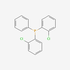 molecular formula C18H13Cl2P B11999538 Phosphine, bis(2-chlorophenyl)phenyl- CAS No. 66185-98-6