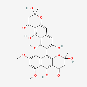 molecular formula C31H28O12 B1199954 Aurasperone C CAS No. 41689-66-1
