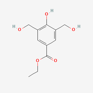 molecular formula C11H14O5 B11999567 Ethyl 4-hydroxy-3,5-bis(hydroxymethyl)benzoate 