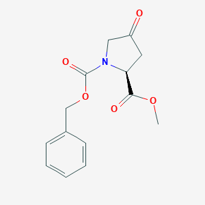 molecular formula C14H15NO5 B119996 (S)-1-Benzyl 2-methyl 4-oxopyrrolidine-1,2-dicarboxylate CAS No. 16217-15-5
