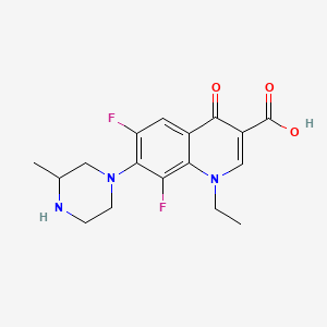 molecular formula C17H19F2N3O3 B1199960 洛美沙星 CAS No. 98079-51-7
