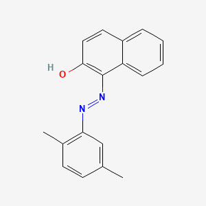 molecular formula C18H16N2O B1199970 1-(2,5-二甲苯偶氮)-2-萘酚 CAS No. 85-82-5