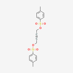 molecular formula C18H18O6S2 B11999705 But-2-yne-1,4-diyl bis(4-methylbenzenesulfonate) CAS No. 6337-59-3