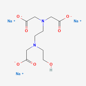 molecular formula C10H15N2Na3O7 B1199972 三钠HEDTA CAS No. 139-89-9
