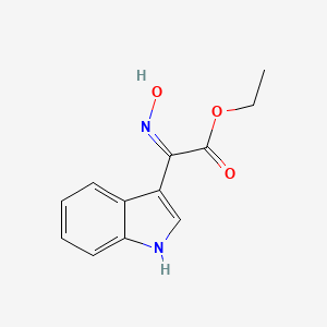 molecular formula C12H12N2O3 B11999755 ethyl (2Z)-(hydroxyimino)(1H-indol-3-yl)ethanoate 