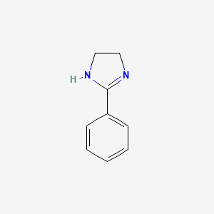 molecular formula C9H10N2 B1199978 2-Phenyl-2-imidazoline CAS No. 936-49-2