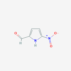 molecular formula C5H4N2O3 B11999785 5-Nitro-1h-pyrrole-2-carbaldehyde CAS No. 6327-67-9