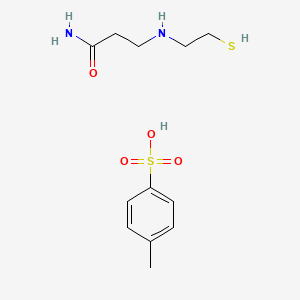 molecular formula C12H20N2O4S2 B1199979 3-(2-Mercaptoethyl)aminopropionamide tosylate CAS No. 1030-84-8