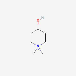 molecular formula C7H16NO+ B1199993 4-Hydroxy-N,N-dimethylpiperidinium CAS No. 32465-43-3