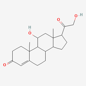 molecular formula C21H30O4 B12000005 Pregn-4-ene-3,20-dione, 11,21-dihydroxy-, (11beta)- 