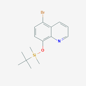 molecular formula C15H20BrNOSi B12000082 5-Bromo-8-[[tert-butyl(dimethyl)silyl]oxy]quinoline 
