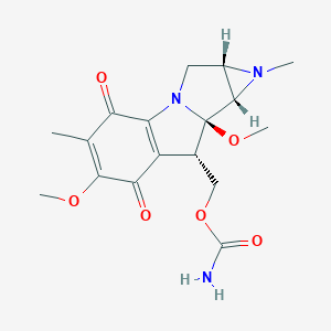 molecular formula C₁₇H₂₁N₃O₆ B120001 Mitomycin F CAS No. 18209-14-8