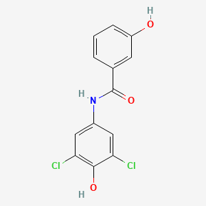 molecular formula C13H9Cl2NO3 B1200012 N-(3,5-Dichloro-4-hydroxyphenyl)-2-hydroxybenzamide CAS No. 55411-56-8