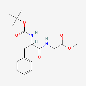molecular formula C17H24N2O5 B12000122 Methyl (tert-butoxycarbonyl)phenylalanylglycinate 