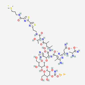 molecular formula C55H80FeN17O21S3 B1200013 Iron bleomycin CAS No. 72028-04-7