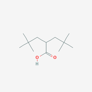 molecular formula C12H24O2 B12000145 2-(2,2-Dimethylpropyl)-4,4-dimethylpentanoic acid CAS No. 30667-81-3
