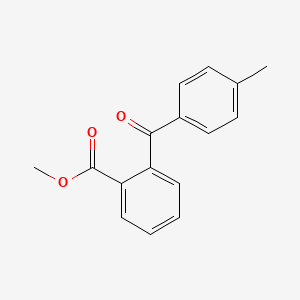 molecular formula C16H14O3 B12000159 Benzoic acid, 2-(4-methylbenzoyl)-, methyl ester CAS No. 6424-25-5
