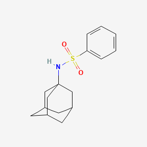 molecular formula C16H21NO2S B12000166 N-(adamantan-1-yl)benzenesulfonamide 