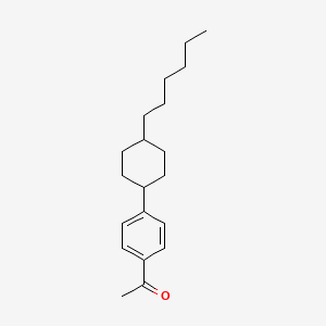 molecular formula C20H30O B12000185 1-(4-(4-Hexylcyclohexyl)phenyl)ethanone 
