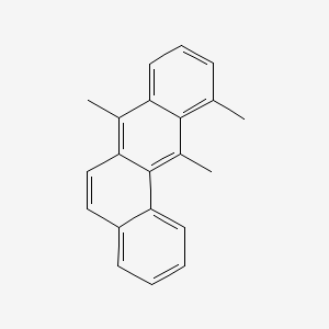 molecular formula C21H18 B1200022 7,11,12-Trimethylbenz(a)anthracene CAS No. 74845-57-1