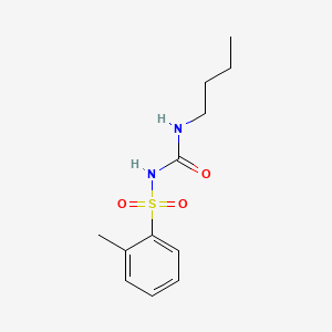 molecular formula C12H18N2O3S B12000243 Benzenesulfonamide, N-((butylamino)carbonyl)-2-methyl- CAS No. 24535-66-8