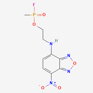 Phosphonofluoridic acid, methyl-, 2-((7-nitro-4-benzofurazanyl)amino)ethyl ester