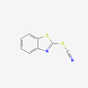 molecular formula C8H4N2S2 B12000257 2-Thiocyanatobenzothiazole CAS No. 6011-99-0