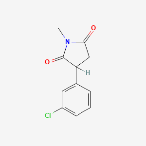 2-(m-Chlorophenyl)-N-methyl-succinimide