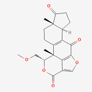 molecular formula C21H22O6 B1200027 11-Deacetoxywortmannin CAS No. 31652-69-4