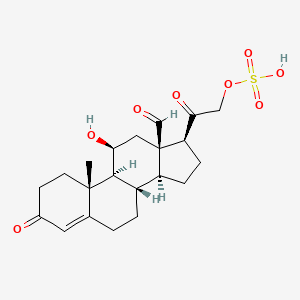 molecular formula C21H28O8S B1200029 Aldosterone 21-sulfate CAS No. 52036-29-0