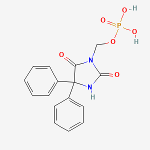molecular formula C16H15N2O6P B1200035 Fosphenytoin CAS No. 93390-81-9