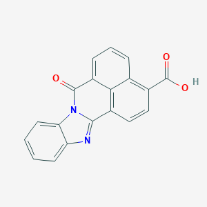 molecular formula C₁₉H₁₀N₂O₃ B120004 7-Oxo-7h-Benzimidazo[2,1-A]benz[de]isoquinoline-3-Carboxylic Acid CAS No. 52029-86-4
