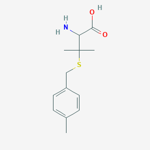 molecular formula C13H19NO2S B12000412 3-[(4-Methylbenzyl)thio]valine 