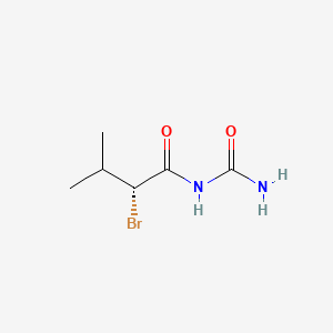 molecular formula C6H11BrN2O2 B1200043 (R)-2-bromoisovalerylurea CAS No. 27109-49-5