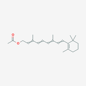 molecular formula C22H32O2 B1200049 13-cis-Retinyl acetate CAS No. 34356-31-5