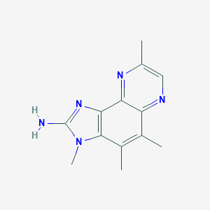 molecular formula C13H15N5 B120005 3H-Imidazo(4,5-f)quinoxalin-2-amine, 3,4,5,8-tetramethyl- CAS No. 146177-60-8
