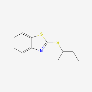 molecular formula C11H13NS2 B12000667 2-Sec-butylsulfanyl-benzothiazole 