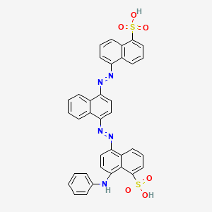 8-(Phenylamino)-5-[[4-[(5-sulpho-1-naphthyl)azo]-1-naphthyl]azo]naphthalene-1-sulphonic acid