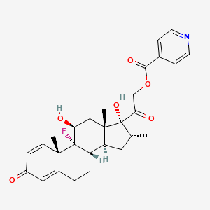 molecular formula C28H32FNO6 B1200071 Dexamethasone isonicotinate CAS No. 2265-64-7