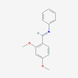 molecular formula C15H15NO2 B12000714 Benzenamine, N-[(2,4-dimethoxyphenyl)methylene]- CAS No. 121133-23-1