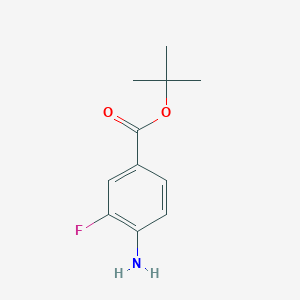 molecular formula C11H14FNO2 B120008 Tert-butyl 4-amino-3-fluorobenzoate CAS No. 157665-53-7